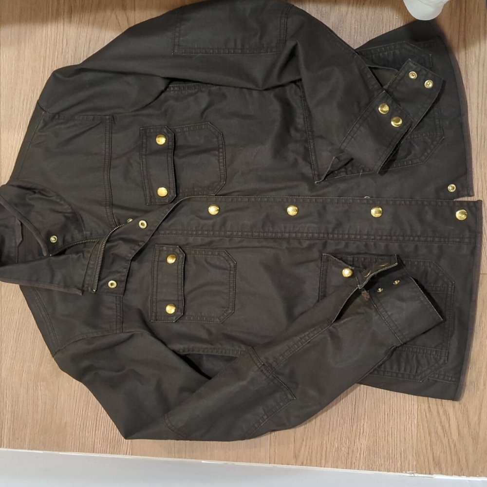 J. Crew Resin Twill Jacket